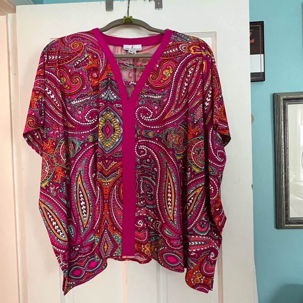 Jude Connally Swing Top, Pink Paisley, Size S